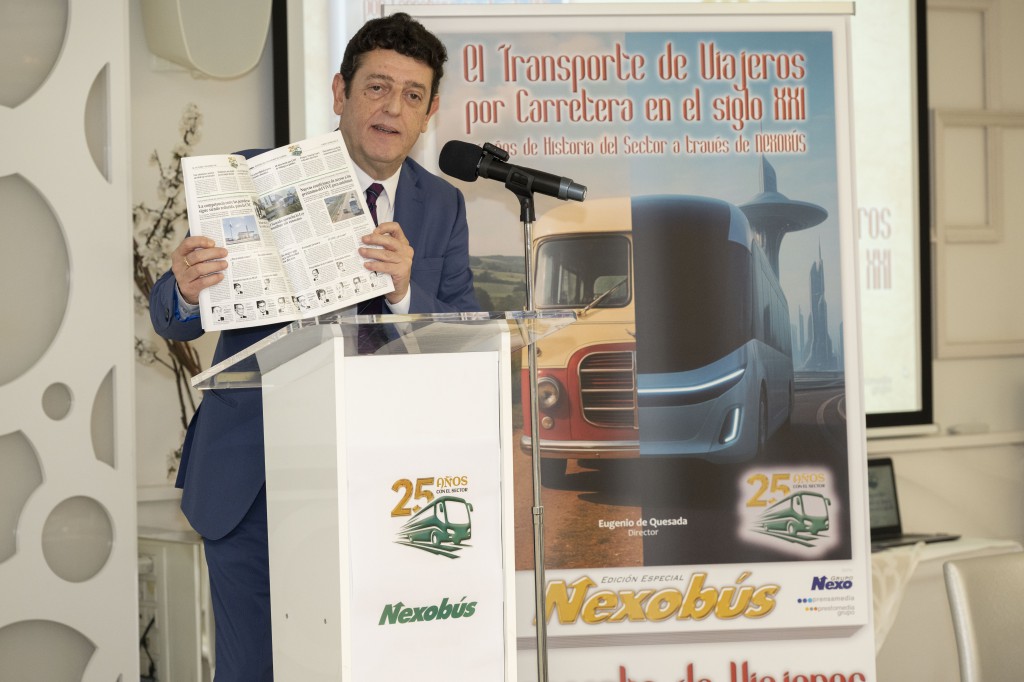 Eugenio de Quesada, director de NEXOBÚS en la presentación del ejemplar