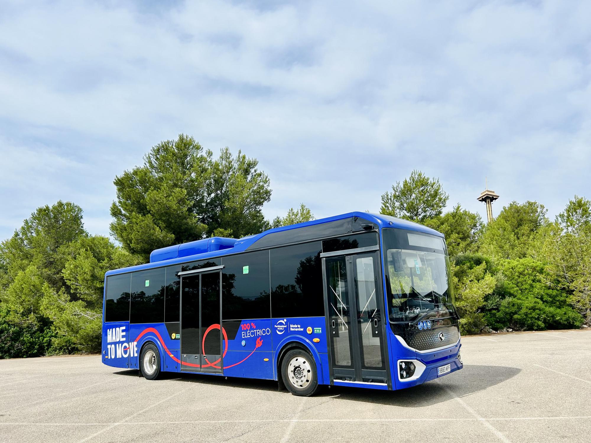 King Long entrega a PortAventura su primer autobús eléctrico